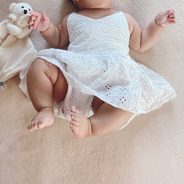 White Newborn Dress