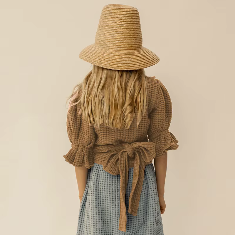 Waffle Wrap Blouse