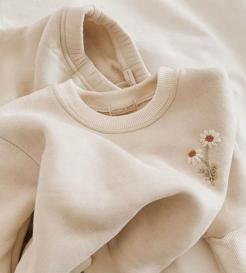 Neutral Sweatshirt&Joggers Set