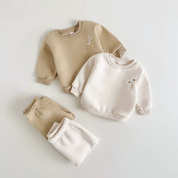 Neutral Sweatshirt&Joggers Set